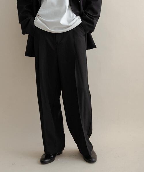 SENSE OF PLACE by URBAN RESEARCH（センスオブプレイスバイアーバンリサーチ）の「タックワイドスラックス（その他パンツ・メンズ・ブラウン/ブラック/ブラウン系その他・MEDIUM/LARGE）」の18枚目の写真