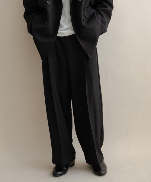 SENSE OF PLACE by URBAN RESEARCH（センスオブプレイスバイアーバンリサーチ）の「タックワイドスラックス（その他パンツ・メンズ・ブラウン/ブラック/ブラウン系その他・MEDIUM/LARGE）」の19枚目の写真