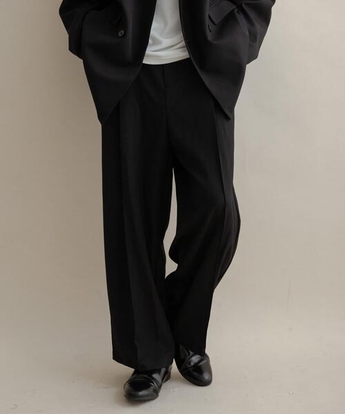 SENSE OF PLACE by URBAN RESEARCH（センスオブプレイスバイアーバンリサーチ）の「タックワイドスラックス（その他パンツ・メンズ・ブラウン/ブラック/ブラウン系その他・MEDIUM/LARGE）」の21枚目の写真