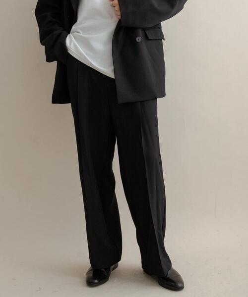 SENSE OF PLACE by URBAN RESEARCH（センスオブプレイスバイアーバンリサーチ）の「タックワイドスラックス（その他パンツ・メンズ・ブラウン/ブラック/ブラウン系その他・MEDIUM/LARGE）」の22枚目の写真