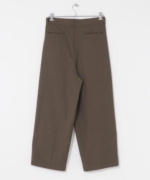 SENSE OF PLACE by URBAN RESEARCH（センスオブプレイスバイアーバンリサーチ）の「タックワイドスラックス（その他パンツ・メンズ・ブラウン/ブラック/ブラウン系その他・MEDIUM/LARGE）」の4枚目の写真