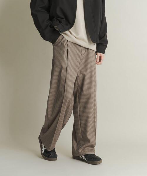 SENSE OF PLACE by URBAN RESEARCH（センスオブプレイスバイアーバンリサーチ）の「タックワイドスラックス（その他パンツ・メンズ・ブラウン/ブラック/ブラウン系その他・MEDIUM/LARGE）」の8枚目の写真