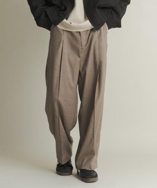 SENSE OF PLACE by URBAN RESEARCH（センスオブプレイスバイアーバンリサーチ）の「タックワイドスラックス（その他パンツ・メンズ・ブラウン/ブラック/ブラウン系その他・MEDIUM/LARGE）」の9枚目の写真