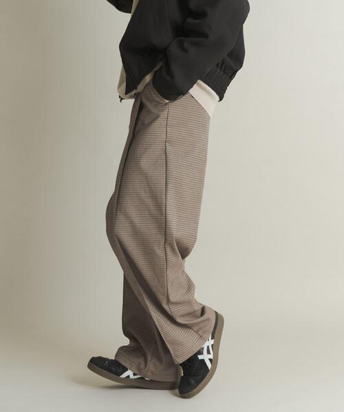 SENSE OF PLACE by URBAN RESEARCH（センスオブプレイスバイアーバンリサーチ）の「タックワイドスラックス（その他パンツ・メンズ・ブラウン/ブラック/ブラウン系その他・MEDIUM/LARGE）」の10枚目の写真