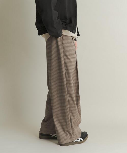 SENSE OF PLACE by URBAN RESEARCH（センスオブプレイスバイアーバンリサーチ）の「タックワイドスラックス（その他パンツ・メンズ・ブラウン/ブラック/ブラウン系その他・MEDIUM/LARGE）」の11枚目の写真
