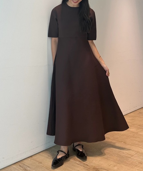 CADUNE（カデュネ）の「FIT＆FLAREKNITワンピース