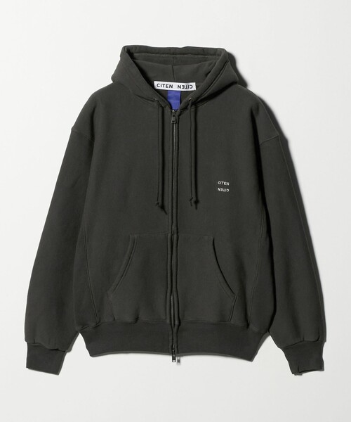 CITEN（シテン）の「＜CITEN＞ジップアップスウェットフーディー（パーカー・メンズ・ライトグレー/イエロー/ダークグレー・M/L）」の10枚目の写真