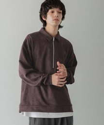 LOWRYS FARM | 【LFM(U)】スウェードライクＨＺＩＰポロ　 593465(Tシャツ/カットソー)