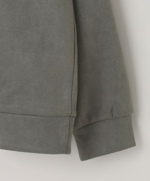 LOWRYS FARM（ローリーズファーム）の「【LFM(U)】スウェードライクＨＺＩＰポロ　 593465（Tシャツ/カットソー・メンズ・ブラウン/グレー/チャコールグレー・MEDIUM/LARGE）」の6枚目の写真