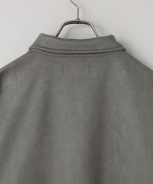 LOWRYS FARM（ローリーズファーム）の「【LFM(U)】スウェードライクＨＺＩＰポロ　 593465（Tシャツ/カットソー・メンズ・ブラウン/グレー/チャコールグレー・MEDIUM/LARGE）」の7枚目の写真