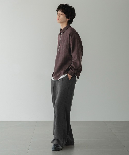 LOWRYS FARM（ローリーズファーム）の「【LFM(U)】スウェードライクＨＺＩＰポロ　 593465（Tシャツ/カットソー・メンズ・ブラウン/グレー/チャコールグレー・MEDIUM/LARGE）」の22枚目の写真