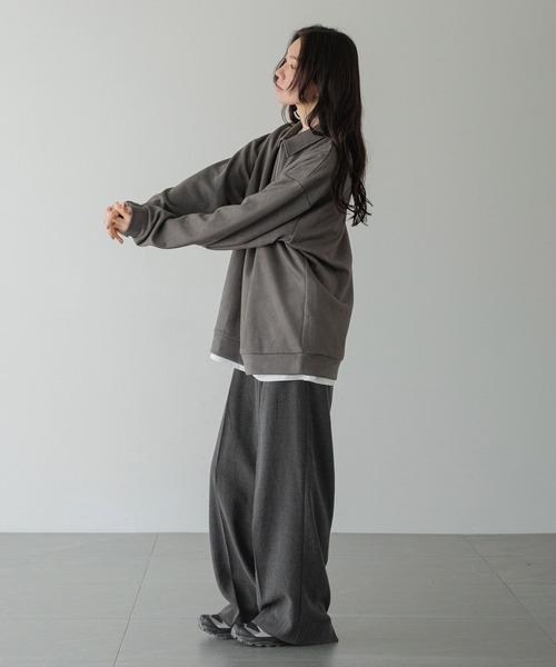 LOWRYS FARM（ローリーズファーム）の「【LFM(U)】スウェードライクＨＺＩＰポロ　 593465（Tシャツ/カットソー・メンズ・ブラウン/グレー/チャコールグレー・MEDIUM/LARGE）」の13枚目の写真