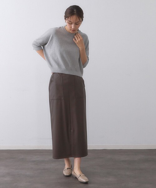 OPAQUE.CLIP（オペークドットクリップ）の「【抗菌防臭加工】メタルバーエナメルローファーシューズ（パンプス・レディース・ブラック/ベージュ・02/03）」の9枚目の写真