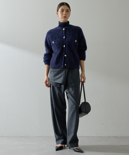 ファーボタンジャケット（カーディガン/ボレロ）｜Whim Gazette