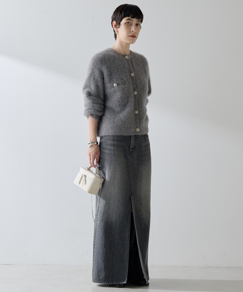 ファーボタンジャケット（カーディガン/ボレロ）｜Whim Gazette