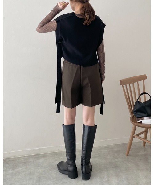She's Closet(シーズクローゼット)の「長袖クルーネック透かし編みストレッチレースシアートップス(Tシャツ/カットソー・レディース・ホワイト/ブラック/ブラウン系その他/スモークピンク/ブラウン/ブルーグレー・FREE)」の21枚目の写真