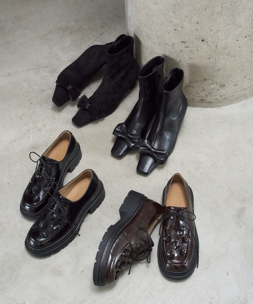 LE TALON（ルタロン）の「アツゾコフラワーレースアップ（ローファー・レディース・ブラウン/ブラック・X-LARGE/LARGE/MEDIUM/SMALL）」の10枚目の写真