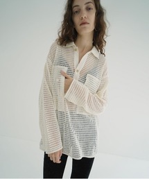 CLANE(Nl)MESH POCKET OVER SHIRTS(Vc/uEX)