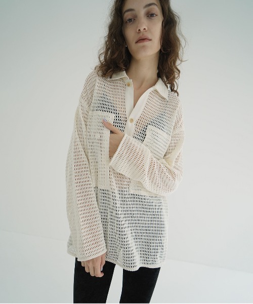 トップス CLANE MESH POCKET OVER SHIRTS MESH POCKET OVER SHIRTS（シャツ/ブラウス）｜CLANE（クラネ