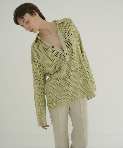 MESH POCKET OVER SHIRTS（シャツ/ブラウス）｜CLANE（クラネ