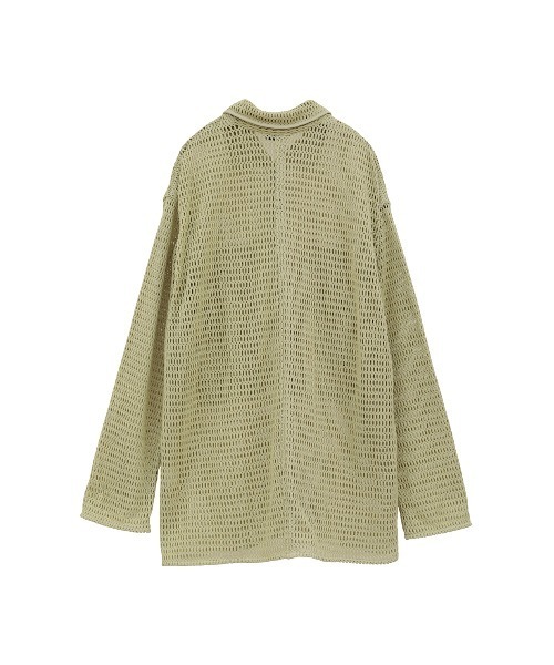 CLANE(クラネ)の「MESH POCKET OVER SHIRTS(シャツ/ブラウス・レディース・ミント/ブラック/アイボリー・1/2)」の5枚目の写真