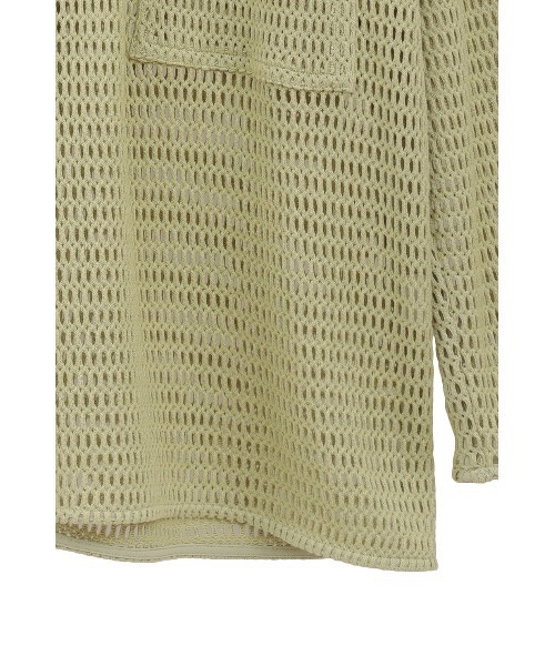 CLANE(クラネ)の「MESH POCKET OVER SHIRTS(シャツ/ブラウス・レディース・ミント/ブラック/アイボリー・1/2)」の8枚目の写真