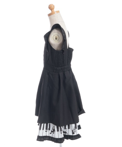 axes femme(アクシーズファム)の「ピアノプリントフリルジャンパースカート(ワンピース・キッズ・ブラック/ブラウン・MEDIUM/LARGE/X-LARGE)」の4枚目の写真