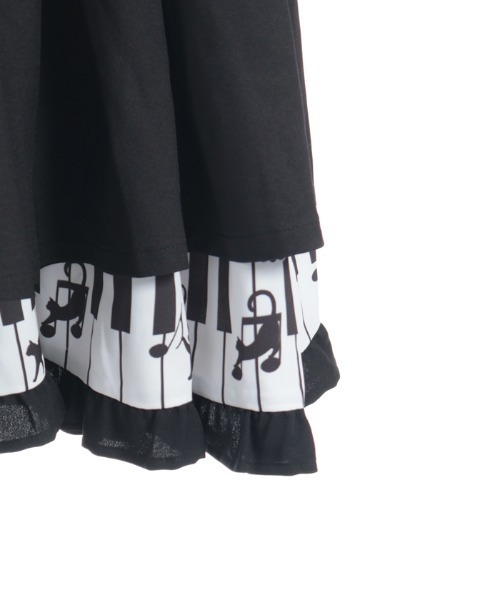 axes femme(アクシーズファム)の「ピアノプリントフリルジャンパースカート(ワンピース・キッズ・ブラック/ブラウン・MEDIUM/LARGE/X-LARGE)」の7枚目の写真