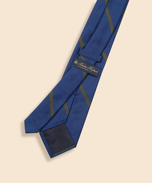 BROOKS BROTHERS(ブルックスブラザーズ)の「シルク ワイドバーストライプ レップタイ(ネクタイ・メンズ・ネイビー/ブルー・ONE SIZE)」の3枚目の写真