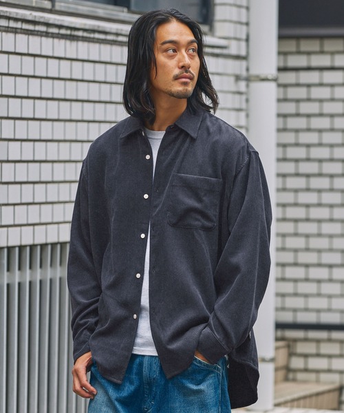 裕二出品 ユニクロ公式 | スタンドカラーロングシャツ（長袖）