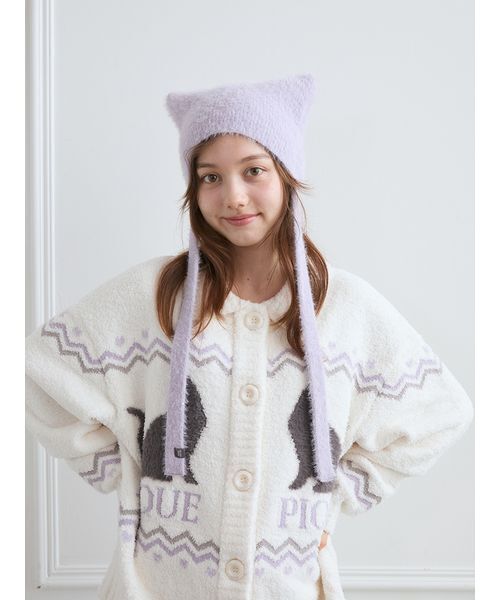 HALLOWEEN】猫耳バラクラバ（ニットキャップ/ビーニー）｜gelato pique