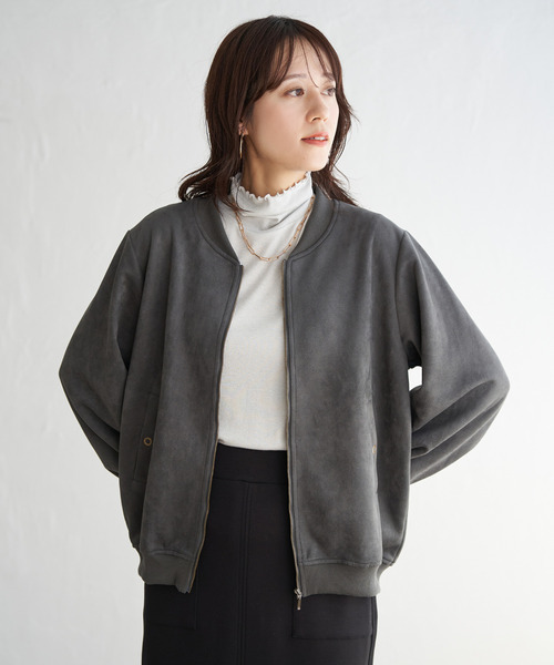 ikka(イッカ)の「ハイネックテレコ長袖プルオーバー(Tシャツ/カットソー・レディース・ブラック/オフホワイト/グレー/シルバー/ゴールド・M/L/S)」の14枚目の写真