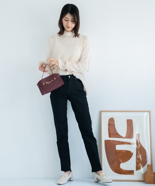 slattgir（スラットジール）の「【選べる2レングス】高身長　リニューアル版すごのびストレッチデニムスリムストレートパンツ　丈長め・トールサイズ（デニムパンツ・レディース・ブルー/ブラック/ネイビー・TM1/TL1/TLL1/T3L1/T4L1/T5L1/TM2/TL2/TLL2/T3L2/T4L2/T5L2）」の22枚目の写真