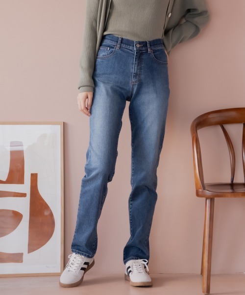 slattgir（スラットジール）の「【選べる2レングス】高身長　リニューアル版すごのびストレッチデニムスリムストレートパンツ　丈長め・トールサイズ（デニムパンツ・レディース・ブルー/ブラック/ネイビー・TM1/TL1/TLL1/T3L1/T4L1/T5L1/TM2/TL2/TLL2/T3L2/T4L2/T5L2）」の17枚目の写真