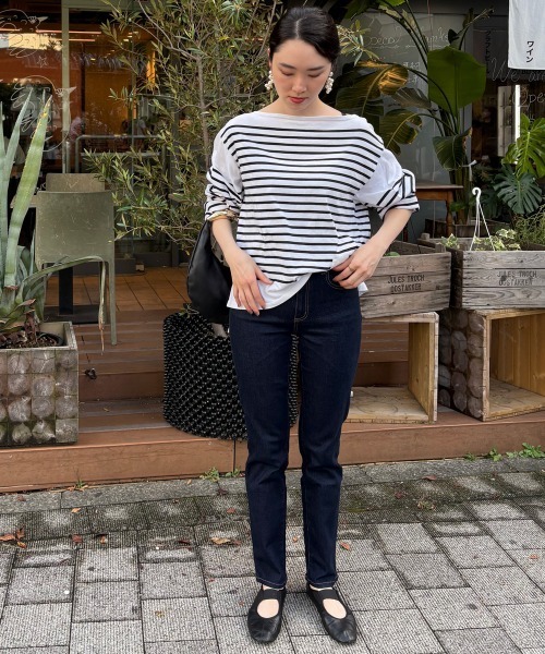 slattgir（スラットジール）の「【選べる2レングス】高身長　リニューアル版すごのびストレッチデニムスリムストレートパンツ　丈長め・トールサイズ（デニムパンツ・レディース・ブルー/ブラック/ネイビー・TM1/TL1/TLL1/T3L1/T4L1/T5L1/TM2/TL2/TLL2/T3L2/T4L2/T5L2）」の5枚目の写真