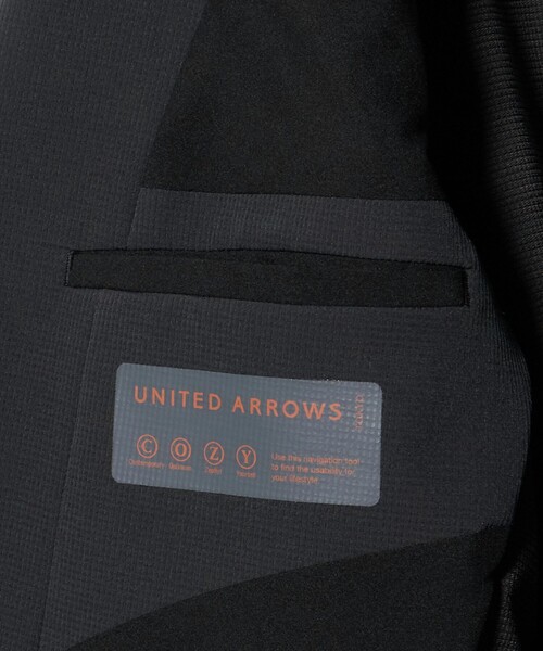 UNITED ARROWS（ユナイテッドアローズ）の「ドビー シングル 2ボタン シングル テーラードジャケット UA COZY ウォッシャブル 2WAYストレッチ はっ水 着用シワ（テーラードジャケット・メンズ・ダークグレー/モカ・S/L/XL/XXL/M）」の18枚目の写真