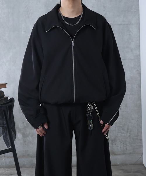 Confirm(コンファーム)の「AW ドローコード スタンド ドロスト ダブルジップブルゾン ユニセックス 【Confirm】(ブルゾン・メンズ・グレー/ブラック・M/L)」の9枚目の写真