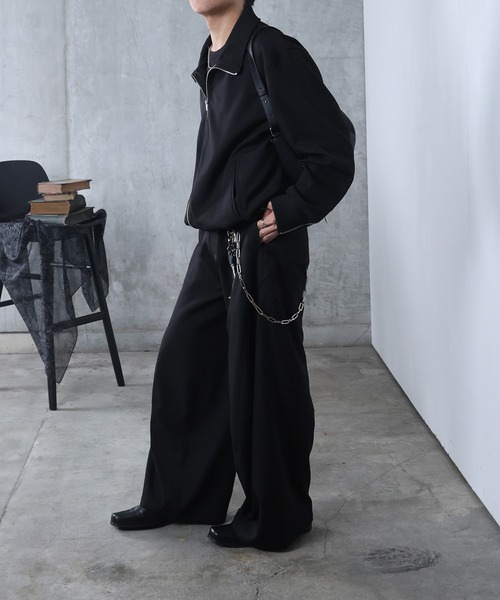 Confirm(コンファーム)の「AW ドローコード スタンド ドロスト ダブルジップブルゾン ユニセックス 【Confirm】(ブルゾン・メンズ・グレー/ブラック・M/L)」の11枚目の写真