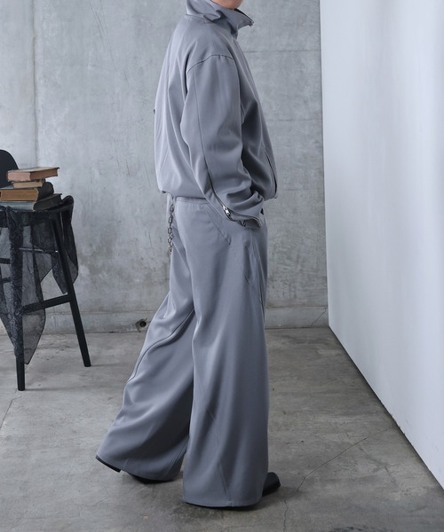 Confirm(コンファーム)の「AW ドローコード スタンド ドロスト ダブルジップブルゾン ユニセックス 【Confirm】(ブルゾン・メンズ・グレー/ブラック・M/L)」の7枚目の写真