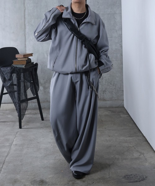 Confirm(コンファーム)の「AW ドローコード スタンド ドロスト ダブルジップブルゾン ユニセックス 【Confirm】(ブルゾン・メンズ・グレー/ブラック・M/L)」の13枚目の写真