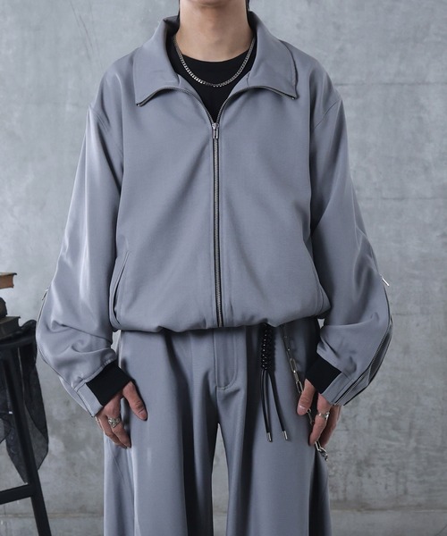 Confirm(コンファーム)の「AW ドローコード スタンド ドロスト ダブルジップブルゾン ユニセックス 【Confirm】(ブルゾン・メンズ・グレー/ブラック・M/L)」の17枚目の写真