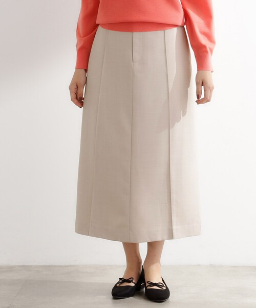 grove（グローブ）の「【カセット服】洗えるストレートシルエットスカート（スカート・レディース・ブラウン系その他/ネイビー系5/ライトベージュ・02/03/05/04/01）」の9枚目の写真