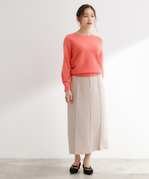 grove（グローブ）の「【カセット服】洗えるストレートシルエットスカート（スカート・レディース・ブラウン系その他/ネイビー系5/ライトベージュ・02/03/05/04/01）」の11枚目の写真