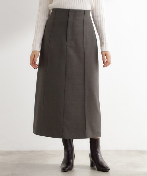 grove（グローブ）の「【カセット服】洗えるストレートシルエットスカート（スカート・レディース・ブラウン系その他/ネイビー系5/ライトベージュ・02/03/05/04/01）」の17枚目の写真