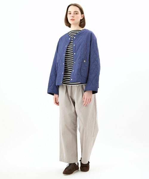 ORCIVAL（オーシバル）の「ORCIVAL | ノーカラー キルティングジャケット WOMEN（ノーカラージャケット・レディース・チャコール/ダークネイビー/オフホワイト・1/2）」の21枚目の写真