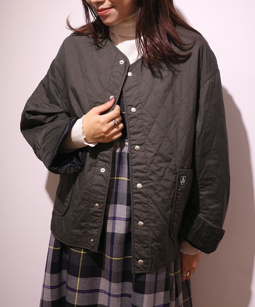 ORCIVAL | ノーカラー キルティングジャケット WOMEN（ノーカラー