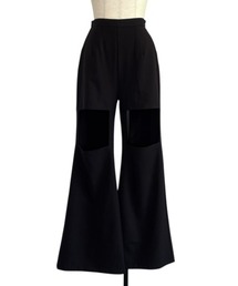 MAISON ELLIE（メゾンエリー）の「square cut-off pants（スラックス）」