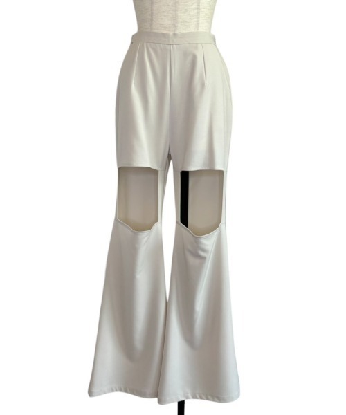 MAISON ELLIE(メゾンエリー)の「square cut-off pants(スラックス・レディース・グレー/ブラック/アイボリー・FREE)」の13枚目の写真