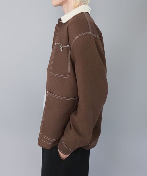 セール】カバーオールジャケット/フェイクスエード/ユニセックス