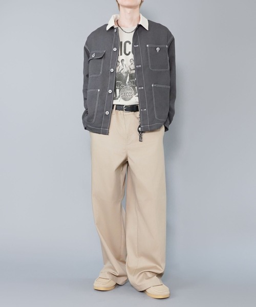 セール】カバーオールジャケット/フェイクスエード/ユニセックス